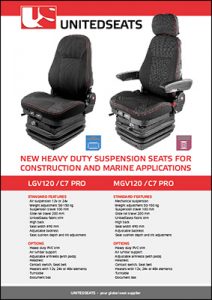 UnitedSeats LGV120/C7 Pro-and-MGV120/C7-Pro construction vehicle seats