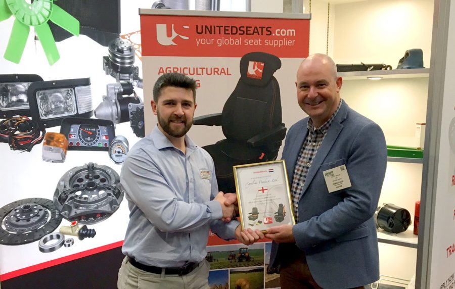 UnitedSeats and Agriline silver certificate at Lamma 2019