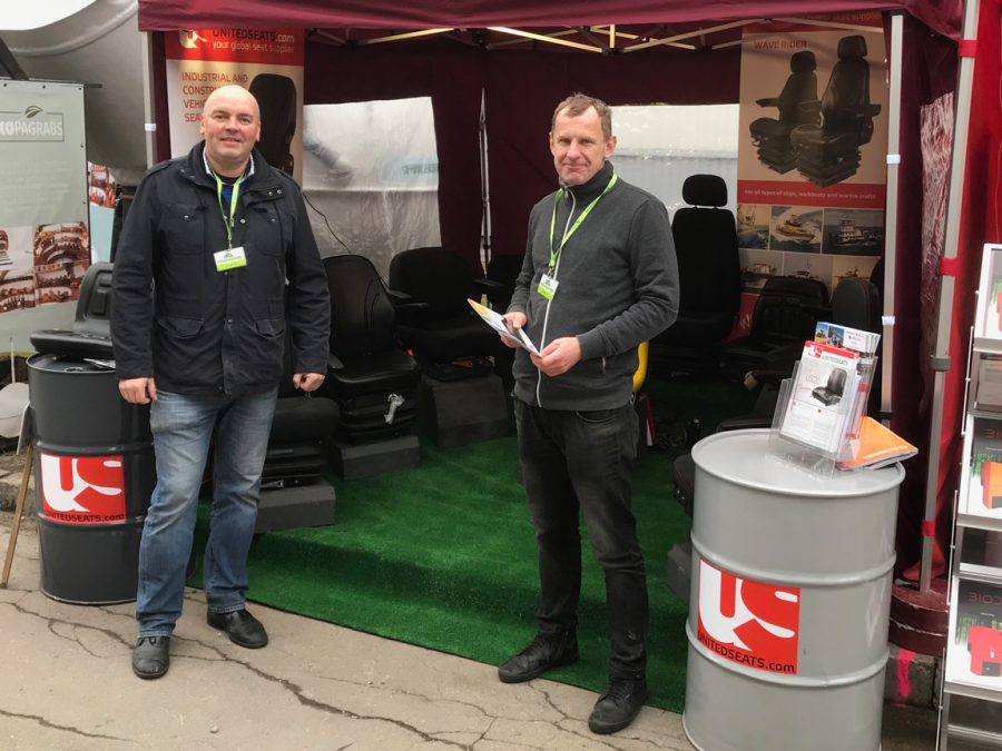 Carlat Latvia at farm show with UnitedSeats seats