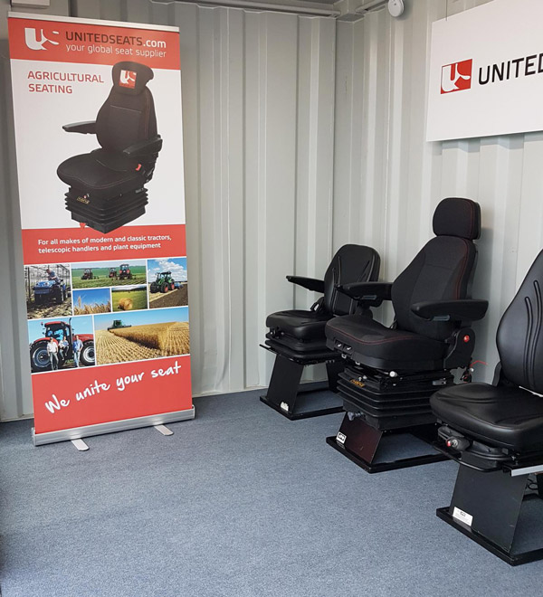 AVOLINE FINLAND exhibit at the MAXPO Construction show with UnitedSeats products