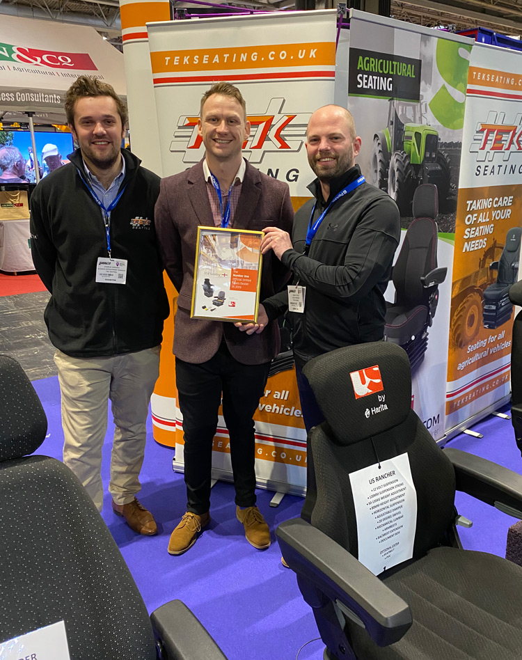 TEK Seating on a stand with Michael Hale from UnitedSeats