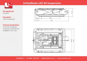 UnitedSeats LGV64 Suspension drawing
