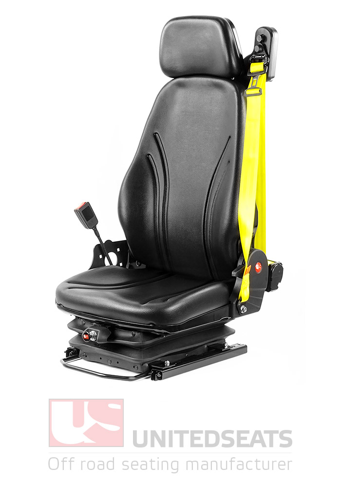 Forklift seat UnitedSeats LGV35/C7 with 3-point seatbelt