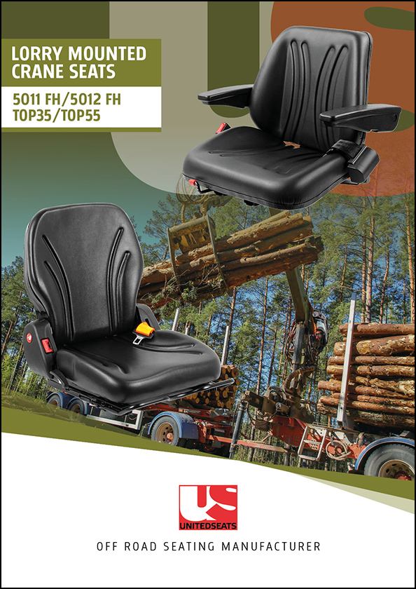 UnitedSeats Forestry lorry mounted Crane Seat flyer