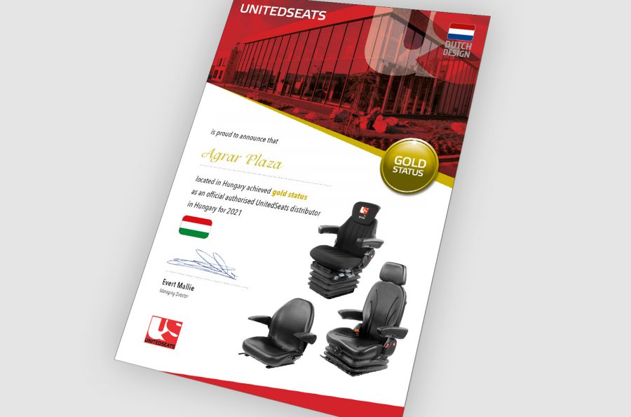 UnitedSeats certificate Agrar Plaza
