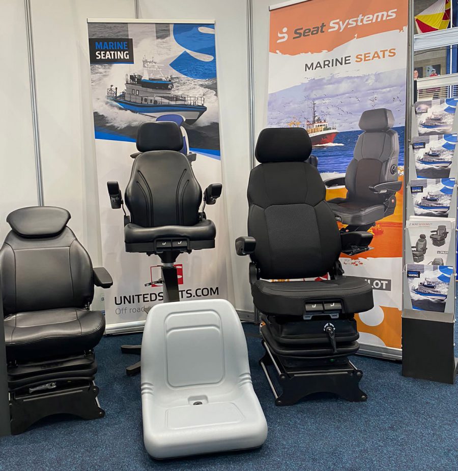 UnitedSeats dealer Seat Systems exhibit at the Skipper Show