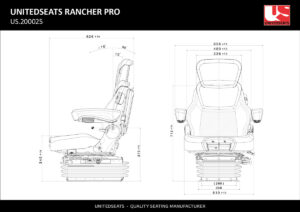 UnitedSeats Rancher Pro US.200025 drawing