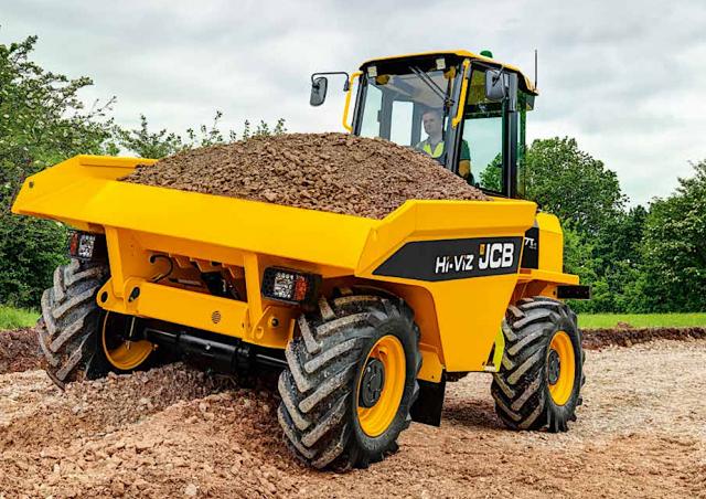 JCB dumper with UnitedSeats seat