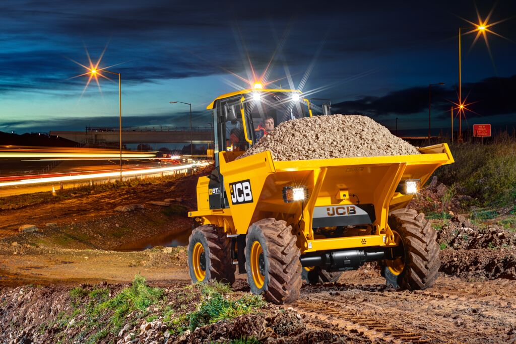 JCB dumper with UnitedSeats seat