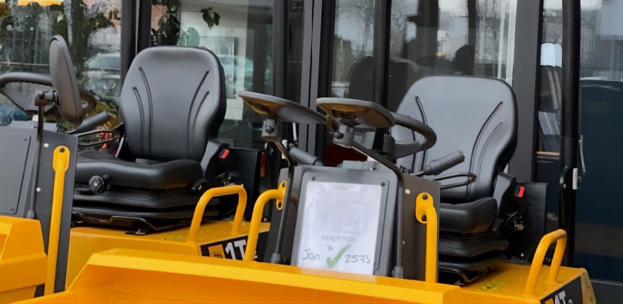 JCB Electric Dumpers fitted with UnitedSeats MGV35