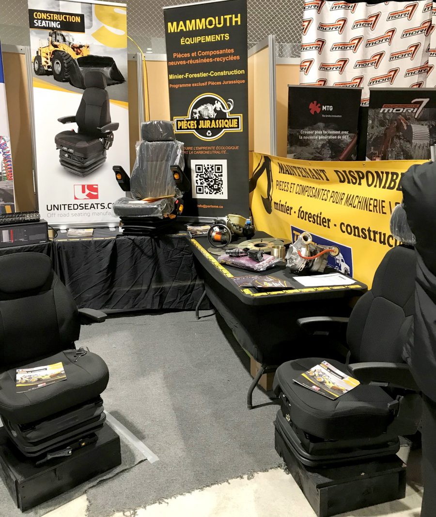UnitedSeats Canadian dealer Mammouth Equipements attend Expo Malartic 2023