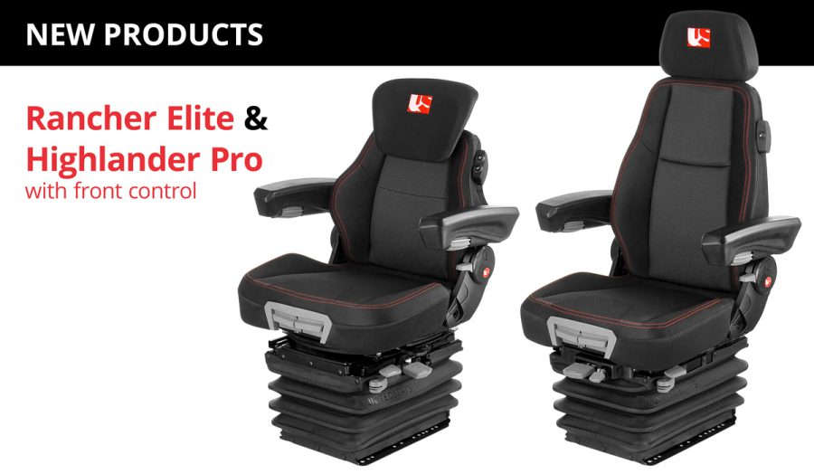 New UnitedSeats products: Rancher Elite and Highlander Pro with front control
