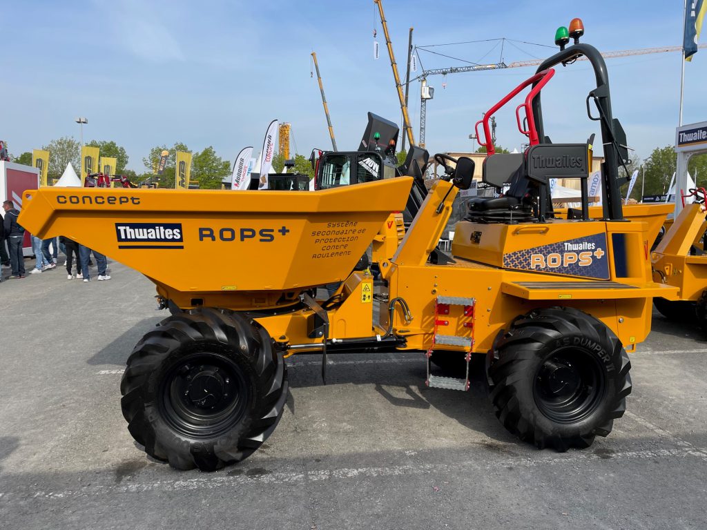 THWAITES NEW PROTOTYPE ROPS SITE DUMPER with MGV35