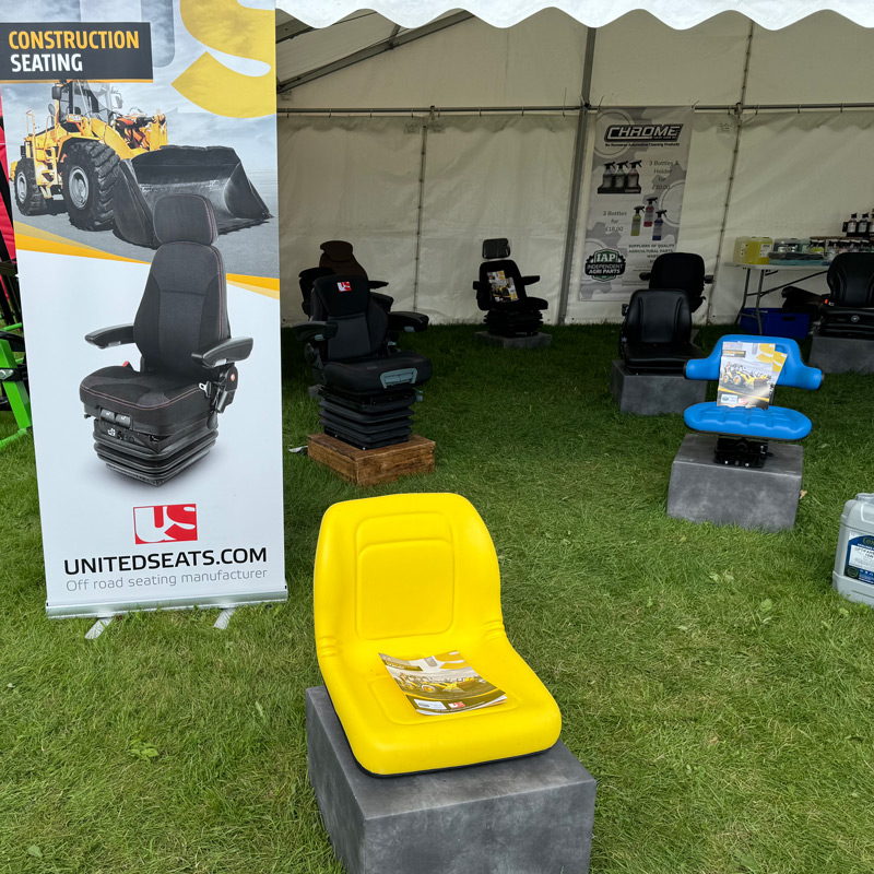 UnitedSeats dealer Independent Agri Parts showcase UnitedSeats at Driffield show 2024