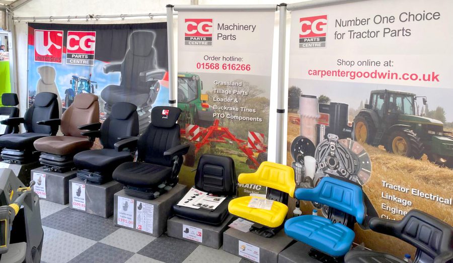 UnitedSeats dealer Carpenter Goodwin attend the Royal Welsh Show