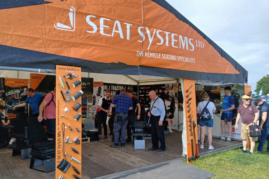 UnitedSeats dealer Seat Systems exhibit at Tullamore show 2024