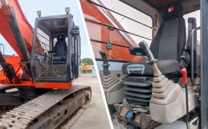 UnitedSeats dealer from Spain fitted a Hitachi Excavator with Highlander Pro seat
