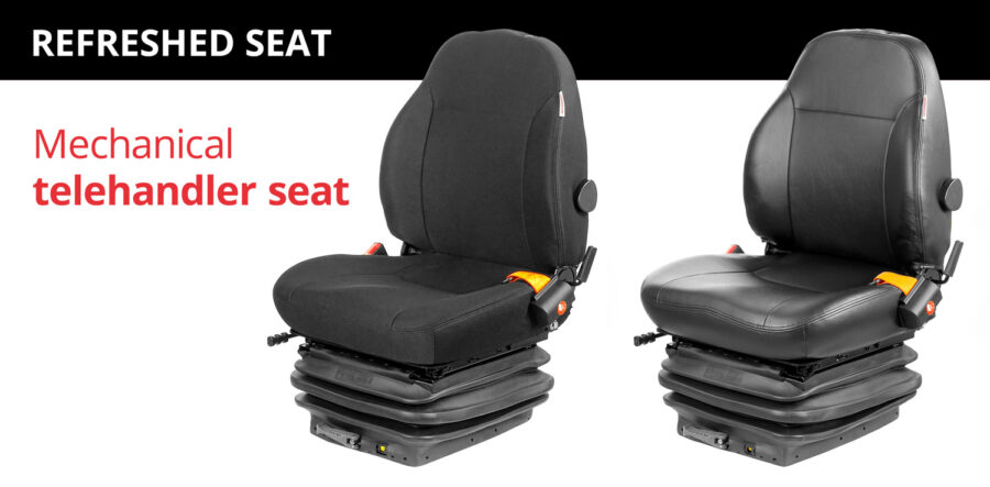 UnitedSeats refreshed seat mechanical telehandler seat promo