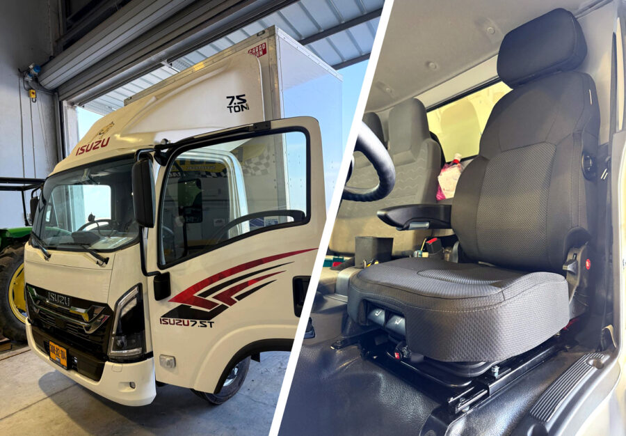 New UnitedSeats Air Seat installation for the ISUZU Sumo truck