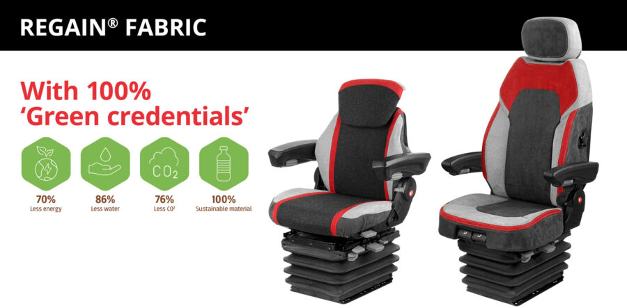 UnitedSeats Regain fabric with 100% Green credentials