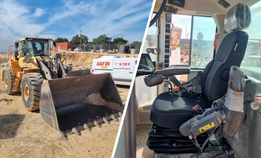 UnitedSeats dealer Asfir achieves a successful seat refurbishment in Volvo L120 wheeled loader