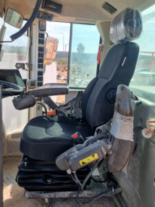 UnitedSeats dealer Asfir achieves a successful seat refurbishment in Volvo L120 wheeled loader
