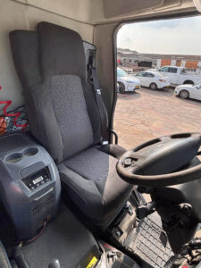 UnitedSeats dealer Asfir installs Voyager C70 seat in Volvo FL6 250 truck