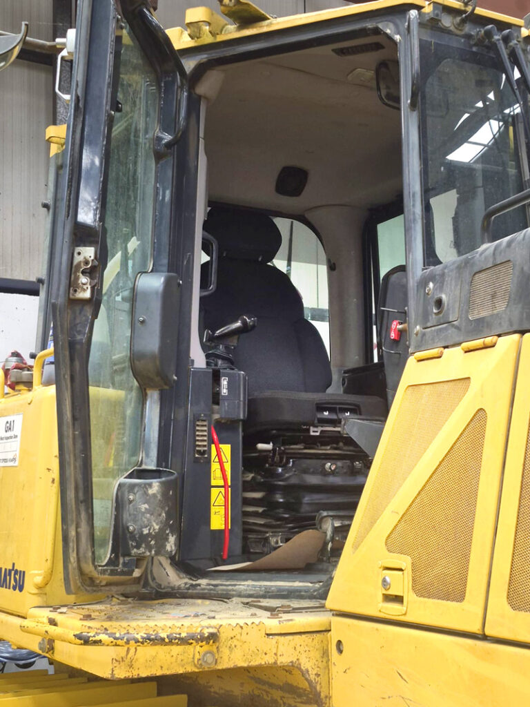 UnitedSeats dealer Seat Systems in Ireland retrofit C8 Pro in Komatsu dozer