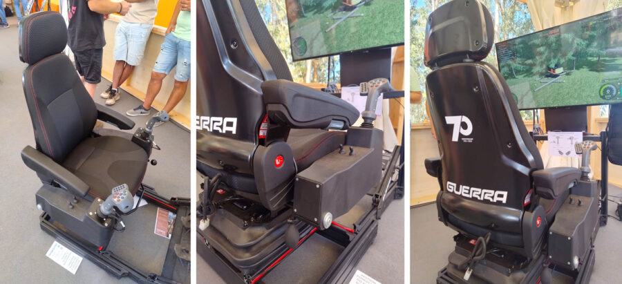 UnitedSeats dealer Sumsertech build pod seat for forestry simulator
